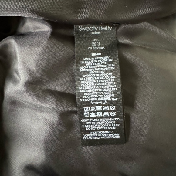 NWT Sweaty Betty Venture Padded Fleece Gilet Vest Size Large $168 - Picture 9 of 9